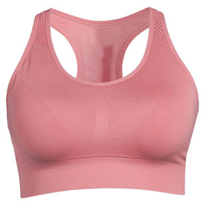 Soft <b>Stretch</b> Plus Size Simple Sports <b>Bra</b> with Adjustable Back Straps Front Logo Eco-Friendly & Breathable for Fitness Training - Product Image 1