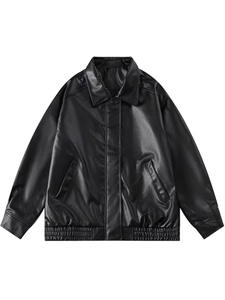 Chaqueta de Motocicleta de Cuero PU para Hombre, Gruesa, Cálida, Resistente al Viento, Nueva Moda de Invierno - Product Image 6