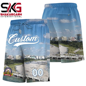 Pantalones Cortos de Baloncesto Sublimados Personalizados, Malla de Poliéster de Secado Rápido, Transpirables, Deportivos, con Bolsillo - Product Image 1