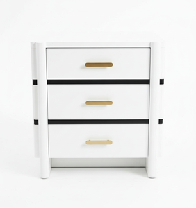Modern Nightstand 3 Drawers Bed <b>Frame</b> Solid Mango Wood Eco-Friendly Handcrafted Premium Quality Custom Indoor - Product Image 1