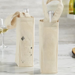 Housse de bouteille de vin réutilisable en coton, sac cadeau en toile - Product Image 6