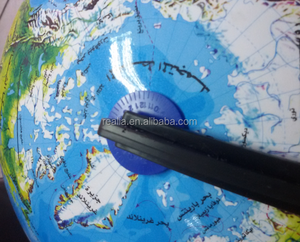 Globe terrestre éducatif premium en plastique avec lampe éclairante rotative, modèle HM-G005A - Product Image 4