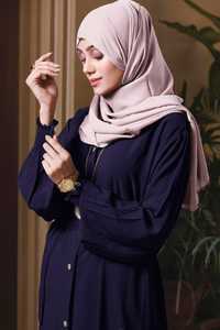 Modest <b>Islamic</b> Ramadan Handmade Dress Long Sleeve V Neck Solid Color Lightweight Daily Wear Women Abaya Muslim <b>Clothing</b> - Product Image 6