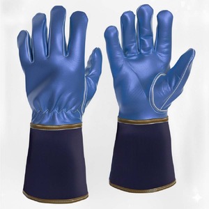 Guantes de Soldadura de Cuero Resistentes al Fuego, Guantes de Seguridad Industriales Resistentes al Calor para Soldadura y Manipulación de Metales - Product Image 5