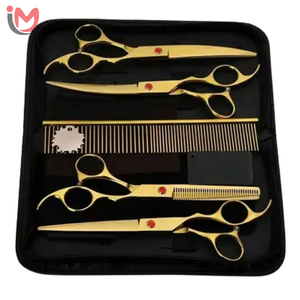 Kit de Tijeras para Cortar el Cabello con Cuchilla de Afeitar |   Juego de Herramientas Profesionales para Peluquería, Servicios OEM, Venta al por Mayor - Product Image 4