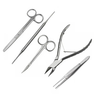 Cortauñas, tijeras, pinzas, lima de uñas de acero inoxidable, set de pedicura, instrumentos de podología - Product Image 1