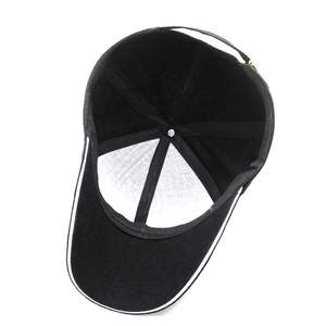 Gorra de Béisbol Negra Personalizada con Visera en P, Material Transpirable y Ligero, Mantiene la Cabeza Fresca y Cómoda, Práctica y Útil - Product Image 6