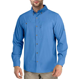Camisa de senderismo para hombre, transpirable, impermeable, para pesca, con botones, de secado rápido, estilo safari, para actividades al aire libre. - Product Image 1