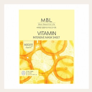 Mascarilla facial Embiel Vitamin Intensive Mask Sheet, 10 unidades, mascarilla facial hecha en Corea, mascarilla facial coreana, piel de cristal. - Product Image 2