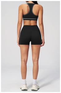 Highly Professional Women,s Slim Fit Workout Sportswear Set Includes High Waist Leggie Bra Plus Size Anti-Bacterial Washed Solid - Product Image 2