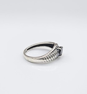 925 <b>Silver</b> Retro Teardrop Black Onyx <b>Ring</b> Gothic Punk Style Jewelry Men's Oxidized <b>Statement</b> Band Supply - Product Image 4