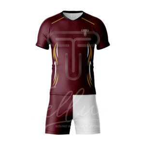 Conjunto de Uniforme de Fútbol de Manga Corta de Alta Calidad, Transpirable, de Malla, de Secado Rápido, Anti-UV, Azul Oscuro, con Estampado Digital - Product Image 3