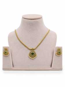 Conjunto de Collar y Pendientes de Cristal Chapado en Oro, Joyería de Boda para Mujer, Estilo Clásico, Corte de Pera, Conjuntos de Joyería de Aleación con Pedrería - Product Image 1