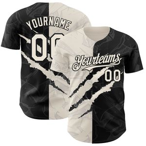 Maillot de baseball personnalisé en gros, impression sérigraphique, manches courtes, unisexe adulte, entièrement boutonné, 100 % coton biologique - Product Image 1
