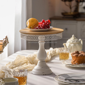 แท่นวางเค้กแบบแบนที่สร้างสรรค์ทำด้วยมือทำจากโลหะราคาถูก - Product Image 5