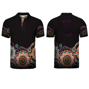 Polo élégant pour homme, personnalisable par sublimation, séchage rapide, respirant, en polyester, vêtement de sport décontracté - Product Image 5