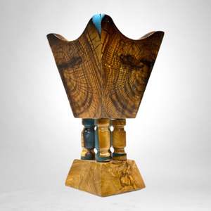 Exclusivo Quemador de Incienso de Resina y Madera con Diseño de Niebla Oceánica, Soporte Artesanal para Varillas de Incienso con Elegante Diseño Artístico en Resina - Product Image 5