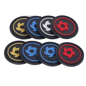 Haute qualité personnalisé imprimé Logo sergé tissu brodé caoutchouc Pvc Badges vêtements souples accessoires de mode Pvc Badges - Product Image 1