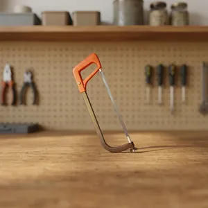 Lame en acier au carbone de haute qualité de 12 pouces pliante scie à métaux de qualité industrielle poignée en plastique carrée sciage de coupe raisonnable - Product Image 2