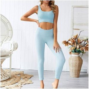 Womens Two Piece Training Yoga Set Breathable Athletic <b>Top</b> <b>And</b> Matching <b>Leggings</b> For Gym Fitness Workout <b>And</b> Running - Product Image 5