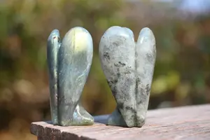 Piedras de Labradorita Pulida de la Mejor Calidad, Cristales de Palma Ovalados, Tacto Real, Estilo Feng Shui, Reiki, Chakra, Espiritual - Product Image 4