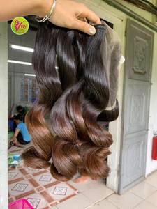 Extensiones de Cabello Ondulado Marrón de Calidad Premium, Cabello Remy en Paquetes, Proveedor Mayorista - Product Image 3
