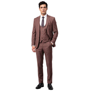 SHAGHAF <b>Men's</b> Gray Tuxedo Suit Single Breasted Notched Lapel <b>Black</b> Bow <b>Tie</b> British Style Formal Wear Adult Anti-Wrinkle 220g - Product Image 5