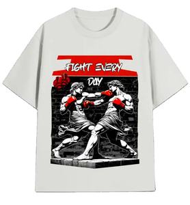 Venta al por mayor de encargo de alta calidad de gran tamaño 100% algodón Loose Fit Drop Shoulder camiseta Vintage recortada Camiseta para los hombres - Product Image 1