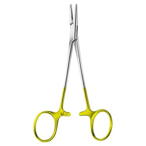 Needle Holder Forceps used in surgical stitching procedures providing consistent <b>grip</b> and <b>control</b> for healthcare professionals - Product Image 4