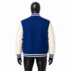 Veste universitaire vintage unisexe personnalisée, tissu en laine de haute qualité, broderie, veste bomber, streetwear, taille oversize - Product Image 4