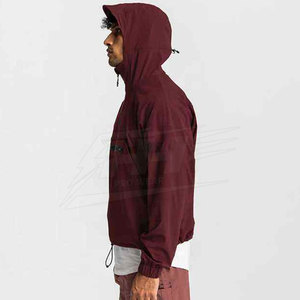 Veste coupe-vent demi-zip légère pour homme, personnalisée OEM, pour l'extérieur, collection 2026, vente en gros - Product Image 3