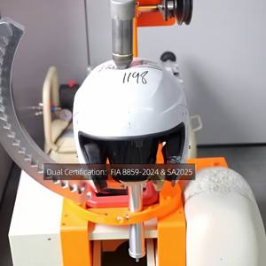 หมวกกันน็อคสำหรับแข่งรถแบบเปิดหน้า 3/4 รุ่น FIA 8859 2015 SNELL SA2020 ผลิตจากไฟเบอร์กลาส รองรับระบบ HANS  ขนาด 3XS XXL  รับผลิตตามแบบ OEM ODM - Product Image 5