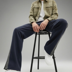 Pantalon de jogging en coton pour homme, style streetwear décontracté, avec fermeture à boutons au bas, nouveau style, qualité personnalisée, service OEM. - Product Image 1