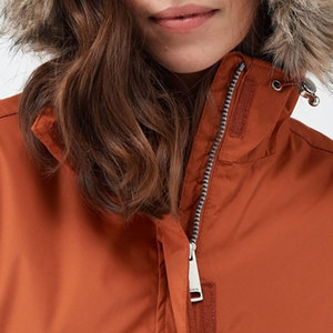 Parka longue d'automne unisexe pour homme, manteau chaud en peluche avec capuche, col montant, en toile 100% coton, rembourré, coupe-vent, réversible et respirant - Product Image 3