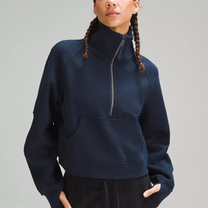 Autumn Winter Hooded Hoodies Women Casual Streetwear <b>Zip</b> <b>Up</b> Sweatshirts Long Sleeve Jackets <b>Crop</b> Tops Hood Shirt - Product Image 4