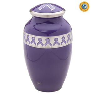 Urna Funeraria de Cerámica Púrpura de Lujo, Estilo Americano, Marca Linea Exports - Product Image 1