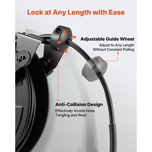 Avvolgitubo per Idropulitrice in Acciaio Rinforzato da 15,24 m x 3/8 Pollici, 4000 PSI Max, con Riavvolgimento Automatico per Uso Giardino - Product Image 3