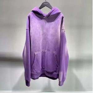 Sudadera Oversize con Efecto Degradado Unisex 100% Algodón French Terry Manga Regular Color Sólido para Otoño - Product Image 1