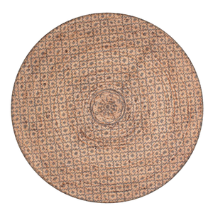 Alfombras de yute sostenibles impresas personalizadas Alfombra trenzada decorativa para dormitorio o puerta Alfombra de área estilo granja de la India - Product Image 1