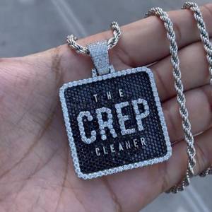 Collier personnalisé avec logo, style streetwear urbain, en argent 925, bijoux hip-hop, lettres serties de diamants, plaqué or, unisexe - Product Image 4