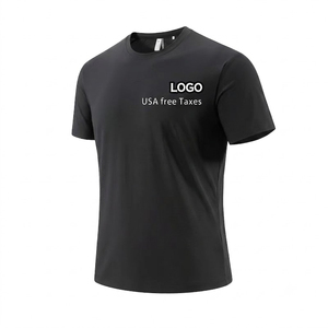 T-shirt personnalisé pour homme 100% polyester, manches courtes, col rond, léger, impression par sublimation, vente en gros - Product Image 2