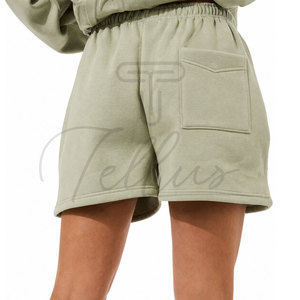 TELLUS APPAREL Pantalones Cortos Deportivos Personalizados de Moda para Mujer, de Algodón y Felpa, para Gimnasio, Fitness, Correr, Casuales, Tallas Grandes, de Secado Rápido y Transpirables - Product Image 6