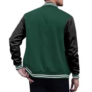 High Quality 2026 Winter Stand Collar Men's Custom Varsity Jacket Letter Print Windproof Eco-Friendly Streetwear Sports Fashion - Product Image 4