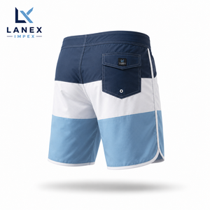 Custom <b>Men</b> Color Block Board Shorts Quick Dry Beach Swim <b>Trunks</b> Lightweight Surfing Shorts Water Sports Wear OEM ODM Manufacture - Product Image 2