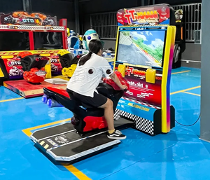 Máquina recreativa de carreras de motos Manx TT Super Bike para un jugador, operada con monedas, retro, simulador de conducción de motos independiente. - Product Image 3