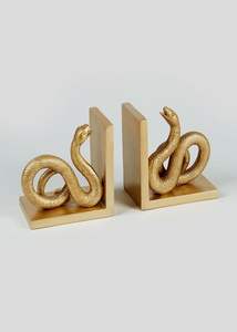 Colección de Calidad, Sujetalibros de Metal Rectangulares con Diseño de Serpiente Chapados en Oro, Edición de Cumpleaños de Lujo - Product Image 5