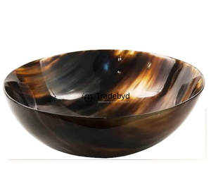 Cuenco Decorativo Premium con Forma de Cuerno de Ángel Hecho a Mano por Tradebyd - Product Image 1