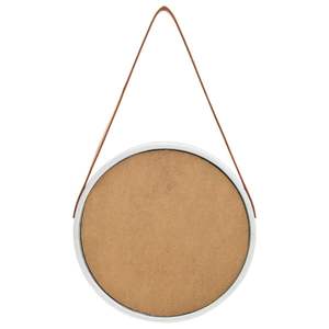 <b>Silver</b> 15.7\" Wall <b>Mirror</b> with Strap - Product Image 5