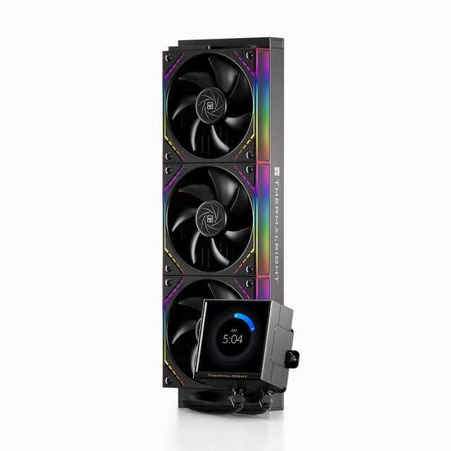 Thermalright Peerless Vision 360 ARGB BLACK 3.95" Screen 3000RPM Pump LGA1851 AM5 AIO Liquid CPU Cooler Desktop System Kit