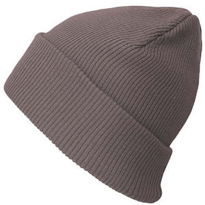 Gorro de Punto Acanalado Negro, Unisex, Casual, de Color Sólido, para Invierno - Product Image 4